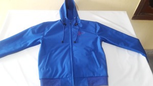 Hooded Soft Shell <b>Jacket</b> Full Zip <b>Long</b> Sleeve Outerwear Winter Solid Pattern Finished - Product Image 3