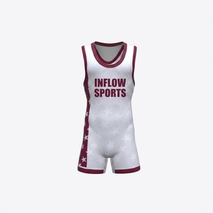 Combinaison de lutte Inflow Sports, impression par sublimation, ajustée, anti-transpiration, unisexe, vêtements pour adultes - Product Image 5