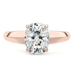 IGI Certified Elongated <b>Cushion</b> Lab Grown Diamond Solitaire Engagement Anniversary <b>Ring</b> 10K/14K/18K Gold 925/935 Silver Luxury - Product Image 2