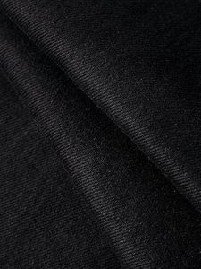 Jean large en denim noir uni 100 % coton pour homme, taille mi-haute, coupe décontractée, écologique, confortable avec poches - Product Image 6