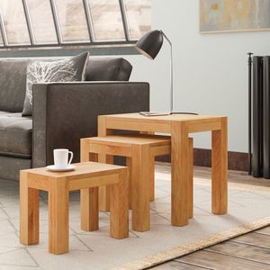 Mesas Nido Contemporáneas de Madera Maciza, Hechas a Mano y Ecológicas, Ideales para Regalos de Inauguración y Cumpleaños |   Tarifa de Venta al Por Mayor - Product Image 1