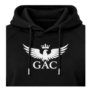 Sudadera con Capucha Negra para Hombre, Estilo Casual Urbano, Manga Larga, Bolsillo Canguro, Cordón Ajustable, Corte Holgado - Product Image 4