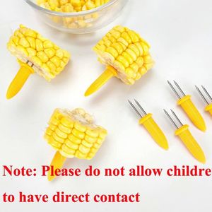 24 Pack Stainless Steel Corn Holders and Cob Skewers for Home and <b>BBQ</b> Cooking Grill Corn on the Cob with Ease - Product Image 2