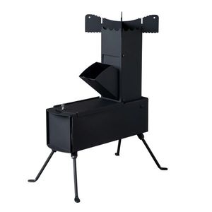 Stufa da Campeggio Portatile a Legna 9.44"D X 17"W X 21.3"H Costruzione in Metallo e Legno Alimentata a Legna - Product Image 1