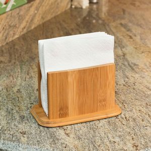 Modern Wooden Napkin <b>Holder</b> Compact <b>Tissue</b> Organizer For Dining Table <b>Kitchen</b> Decor Home Restaurant Accessories - Product Image 2
