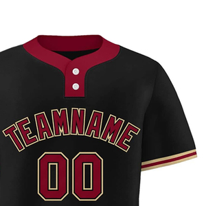 2025 Unisex Adult Custom Front Embroidered Breathable V-neck Short Sleeve <b>Baseball</b> Shirts Stitched Jersey Uniforms Team Name - Product Image 4