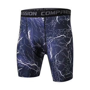 Hot Selling <b>Mens</b> Custom Logo Breathable Gym <b>Shorts</b> Multi <b>Compression</b> <b>Shorts</b> Mid Waist Quick Dry Sporty Capri Length Design - Product Image 6