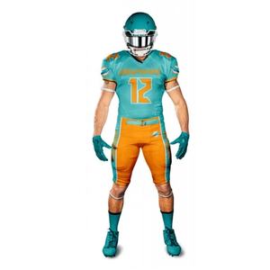 Bas quantité minimale de commande pratique porter des vêtements de sport uniforme fournisseur graphique personnalisé impression par sublimation taille jeunesse maillot de football américain - Product Image 5