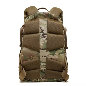 Sac à dos tactique de chasse classique imperméable camouflage avec fermeture éclair pour la randonnée en plein air, le camping, capacité 77L+, design unisexe - Product Image 5