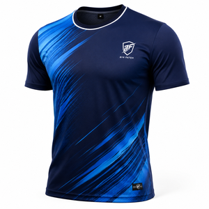 T-shirt en polyester pour homme, col rond, léger et doux, pour usage quotidien, sublimation, matière vierge, haute qualité OEM. - Product Image 1