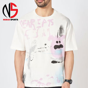 Camisetas Personalizadas al por Mayor para Hombre, de Manga Corta, Estilo Vintage, 230 g/m², de Poliéster/Algodón, Fabricantes de Camisetas con Etiqueta Personalizada - Product Image 1