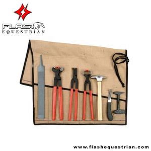 ชุดอุปกรณ์ Farrier ในห้องแล็บทำเอง,ชุดอุปกรณ์จัดเก็บกระเป๋าสตางค์แบบม้วนพร้อมชุดปลอกหนัง - Product Image 5