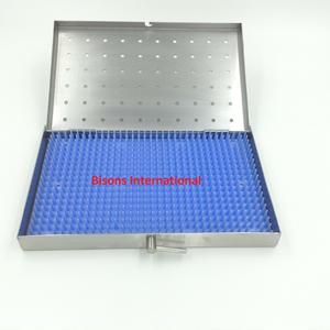 BISONS Plateau de Stérilisation Manuel en Acier Inoxydable pour Instruments Chirurgicaux, Boîte Médicale pour Usage Hospitalier (Vente en Gros) - Product Image 1