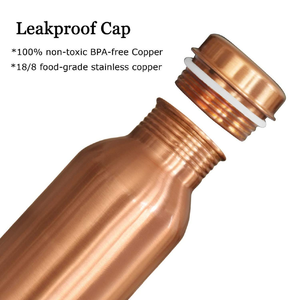 Premium Double Wall Eco-Friendly <b>Copper</b> <b>Drinking</b> <b>Bottle</b> Smooth Finish Easy Grip for Comfortable Everyday Use Buy Direct Supplier - Product Image 2