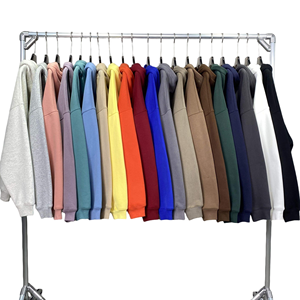 Sweat-shirt à capuche surdimensionné vintage personnalisé de haute qualité en tissu éponge épais avec broderie pour homme - Product Image 4