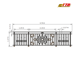 Barandillas de Balcón de Hierro Forjado Personalizadas con Diseño Ornamental Hecho a Mano, Construcción Resistente y Acabado Antioxidante - Product Image 3