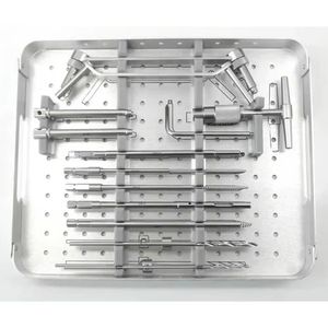 Orthopedic Surgical Instrument Set Stainless Steel Bone <b>Drill</b> <b>Guide</b> Kit Trauma Surgery Instrument Set Medical Sterilization Case - Product Image 1