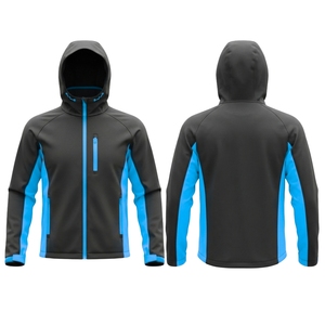 Chaqueta de Microforro Polar con Capucha y Cuello Alto, Bolsillos Delanteros, Cierre Completo, Diseño de Logotipo Personalizado, Impermeable, Resistente al Viento, OEM - Product Image 3
