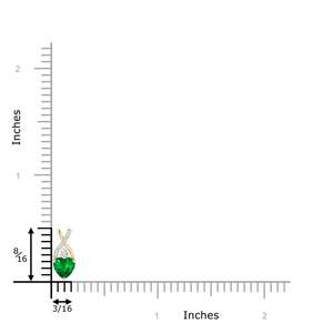 14K <b>Solid</b> <b>Gold</b> Natural Emerald Solitaire Heart <b>Pendant</b> With Twisted Diamond Bale Fine Jewellery Anniversary Gift For Her 2026 - Product Image 2