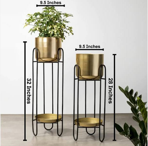 Macetero Decorativo de Metal con Soporte, Artículos para el Hogar y Jardín, Macetero de Hierro para Piso, Decoración para Plantas de Mesa de Boda, Macetas - Product Image 4
