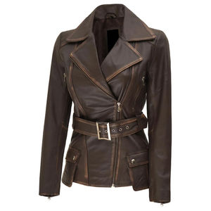 Veste en cuir véritable, veste en cuir de vachette pour femmes, nouvelle collection, prix de gros avantageux, veste en cuir véritable - Product Image 1