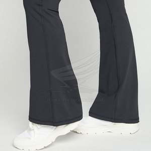 Legging de yoga professionnel de qualité supérieure pour femme, coupe évasée, taille mi-haute, écologique, respirant, personnalisable - Product Image 6