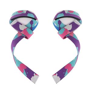 Paire de sangles de poignet en néoprène pour la musculation et l'entraînement en force, offrant un soutien et une résistance supplémentaires pour les soulevés de terre. - Product Image 1