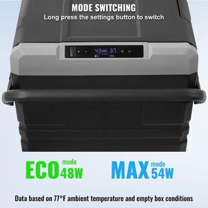 "12/24V Dual Zone <b>Portable</b> Car Refrigerator <b>Fridge</b> with 115 L Capacity & Wheels Handle" - Product Image 5