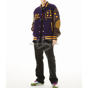 Unisex Custom Made Cotton/Fleece Waterproof Breathable Windproof Eco-Friendly Varsity <b>Jacket</b>-High Quality Casual <b>Winter</b> Outdoor - Product Image 2