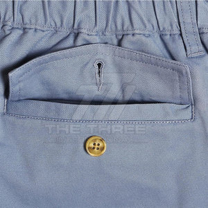 Shorts de plage pour hommes, 100% coton, tissu écologique, doux, taille élastique, coupe décontractée, respirant, séchage rapide - Product Image 4