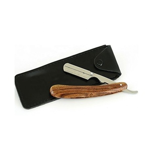 Professional Stainless Steel Manual Shaving Razors Wooden Handle Folding Straight Edge Disposable Salon Body Bikini Hair Removal - Product Image 4