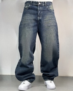 GENERSA SPORTS Jeans Rectos de Mezclilla para Hombre, Ligeros, Transpirables, de Alta Calidad, Estilo Hip Hop Otoñal, Cierre de Cremallera, Cintura Baja - Product Image 6