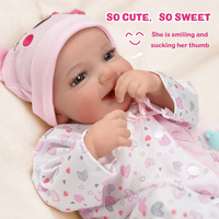 Muñeca Reborn Sonriente de 20 Pulgadas Babeside RTS, Muñeca Reborn Realista de Niña Recién Nacida, Cuerpo Suave de Vinilo y Tela, Mini Juguete, Envío Rápido 3-7