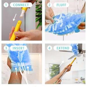 Ricambi Swiffer Duster, Confezione da 30, Resistenti, a 2 Lati, 360 Microfibre, 4X Usa e Getta per Spolveratori con 1 Manico - Product Image 3