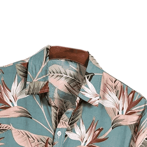 Servicio OEM Ropa para Hombre 2026 Venta al por Mayor Camisas de Playa de Manga Corta con Cuello Alto de Felpa Sólida con un Solo Botón 100% Algodón Logotipo Personalizado - Product Image 4