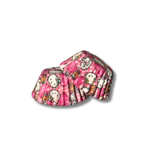 Emballages pour cupcakes ronds et carrés en papier sulfurisé à motif Hello Kitty, résistants au four et au micro-ondes, jetables, ensemble d'outils de pâtisserie - Product Image 4