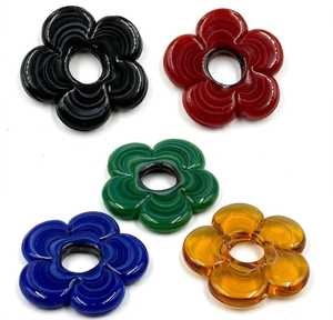 ลูกปัดแก้วทรงดอกไม้แบน 30 มม. 35 มม. 40 มม. 45 มม. 50 มม. |   ลูกปัดดอกเดซี่สีพาสเทล รูใหญ่ ลูกปัดหลวมแบบเป็นชุด - Product Image 2