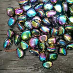 Piedras de Cuarzo Aura Titanio, Cristal Natural Curativo Pulido, Cuarzo Arcoíris Ecológico, Feng Shui - Product Image 1