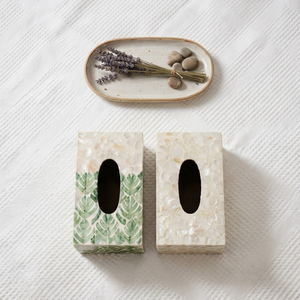 Caja de pañuelos con incrustaciones de nácar, hecha a mano, decorativa, para el hogar, hotel, baño y dormitorio, proveedor mayorista - Product Image 3