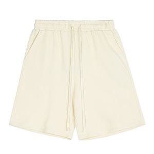 Shorts en coton beige clair pour hommes, couleur unie, décontractés et confortables, fabriqués au Pakistan, prix de gros, service OEM - Product Image 1