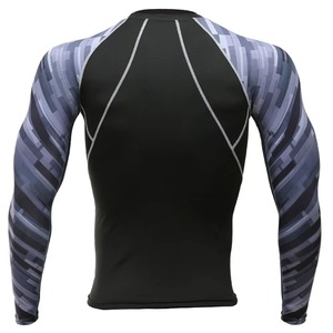 Nouveau design, meilleure qualité, respirant, antibactérien, séchage rapide, rashguard, faible MOQ, vente en gros, couleur contrastée, manches longues pour homme - Product Image 4