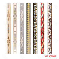 Vente directe d'usine, prix de gros, carreaux muraux encadrés en or et argent, motifs variés, personnalisation disponible.