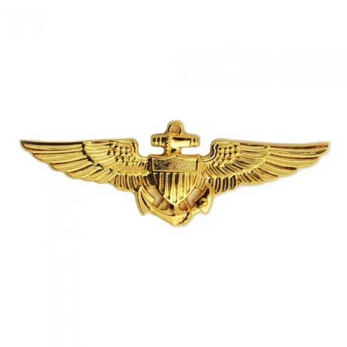 Модные, лучшее качество, оптовая продажа, изготовленные вручную металлические значки с крыльями офицеров/значки с крыльями