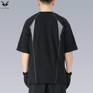 เสื้อยืดเทคแวร์คุณภาพสูงขายส่ง เสื้อผ้าสะท้อนแสงแนวสตรีทแวร์ เสื้อยืดผู้ชายแบบใช้งานได้จริง เสื้อผ้าดูดซับความชื้น เสื้อเทคแวร์ - Product Image 2
