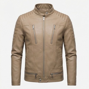 Veste de moto pour homme en cuir de haute qualité à séchage rapide, couleur personnalisée, imperméable, respirante, équipement de protection, meilleur achat - Product Image 1