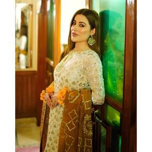 Conjunto de Ropa Elegante para Fiesta, Estilo Indio y Pakistaní, con Top, Pantalón y Dupatta - Product Image 6