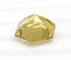 ควอตซ์เลมอนธรรมชาติสีเหลือง รับรองโดย GIA พลอยเม็ดเดี่ยวสำหรับทำเครื่องประดับ ทรงหกเหลี่ยมเจียระไนอย่างดี ขนาด 12x12 มม. น้ำหนัก 3.00 กะรัต - Product Image 6