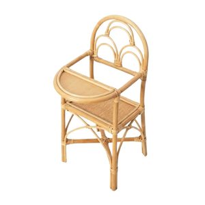 Chaise haute en rotin pour poupée, design unique, prix d'usine, vente chaude, mobilier jouet en matériau naturel, exportation - Product Image 1