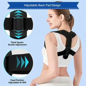 Best Quality Regular Clavicle <b>Brace</b> Adjustable Shoulder Support Elastic Material Hook Loop Closure for Posture Correction Daily - Product Image 4