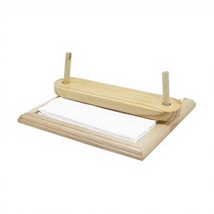 Trending 100% Eco-Friendly Wooden Napkin Holder Best Quality Tabletop Kitchenware Accessory Low Price Storage Stand American - Product Image 6
